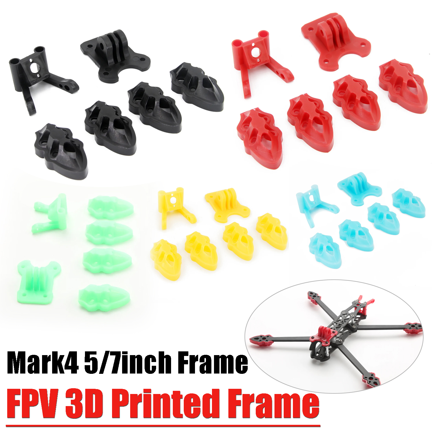 Drone Kit Octocopter - Camera Mounting/Antenna/Motor Mounting Base 3D Print