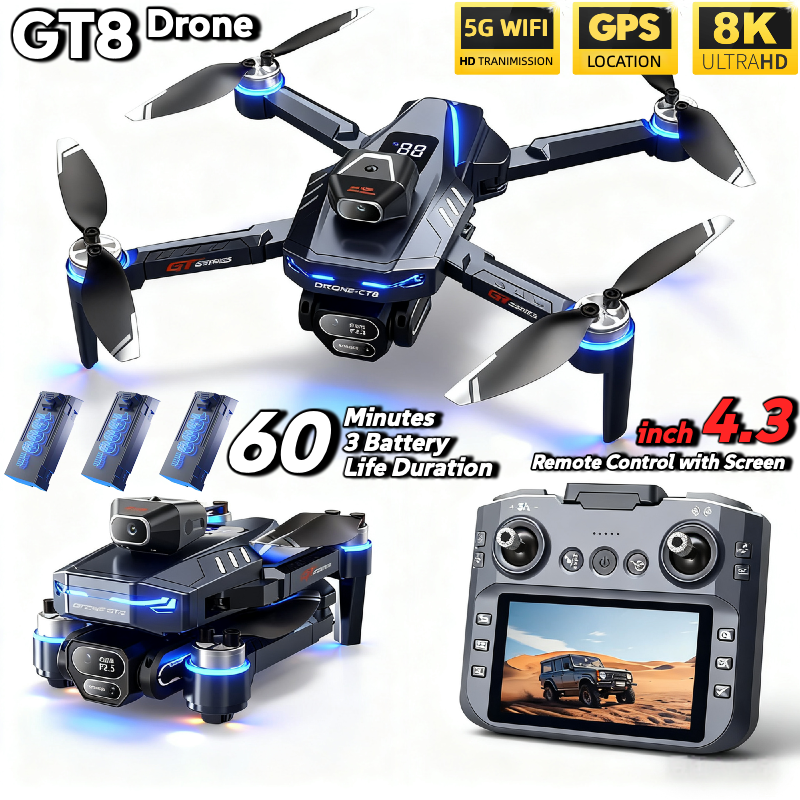 For Genuine GT8 Drone 4K Profe – Drone Kit Long Range Bewertung und Preis