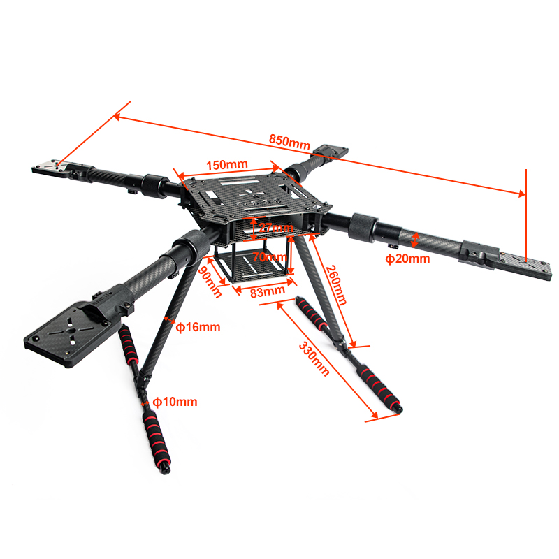 Carbon Fiber Folding Drone Fra – Drone Kit Racing Bewertung und Preis